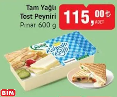 PINAR TAM YAĞLI TOST PEYNİRİ PINAR TAM YAĞLI TOST PEYNİRİ